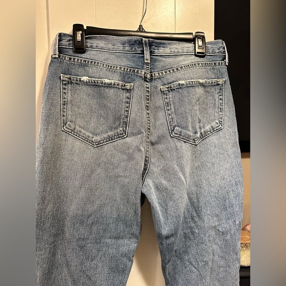 L'AGENCE Adele Distressed Straight-Leg Jeans